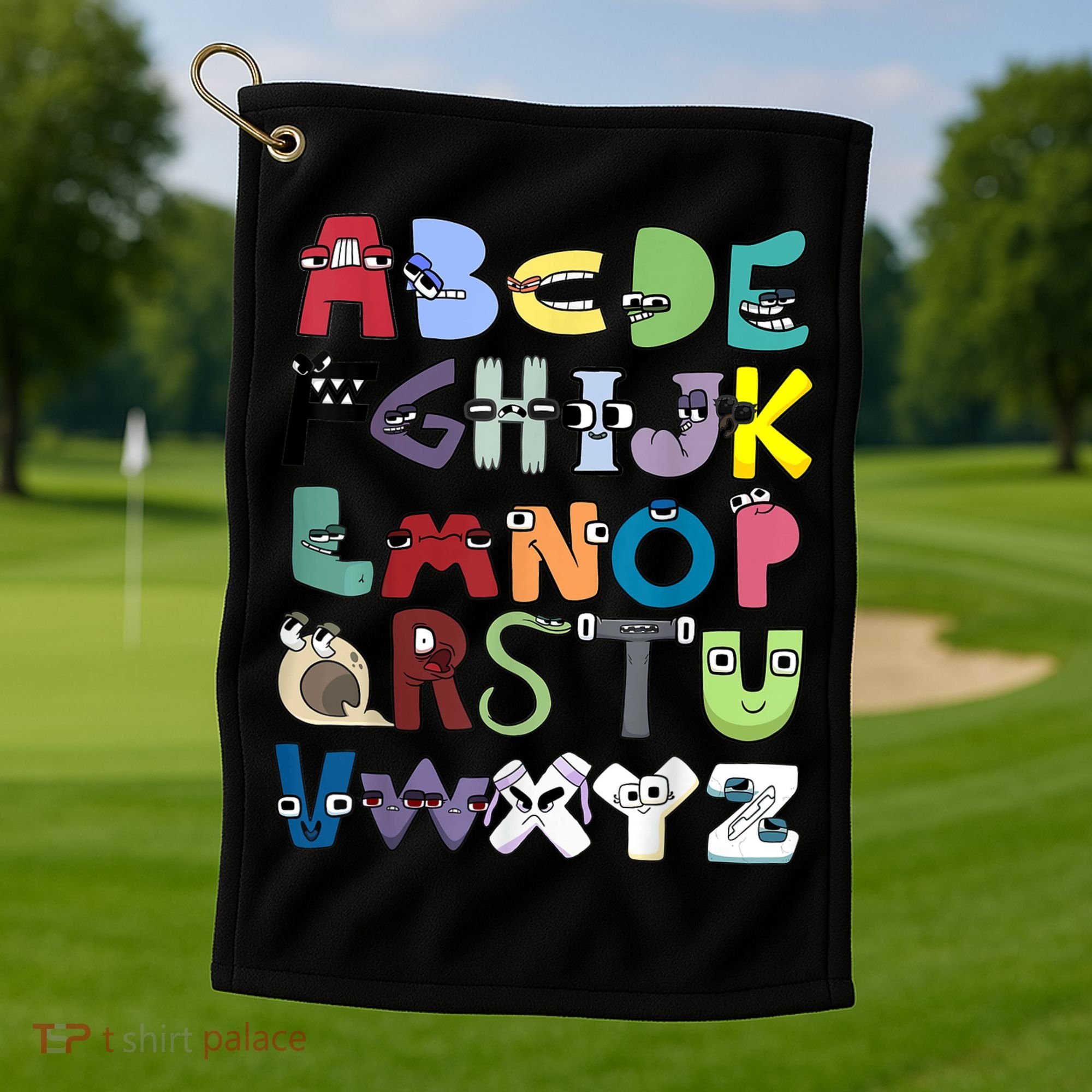 Villain Letter Abc Costume Boys Matching Evil Alphabet Lore Golf Towel