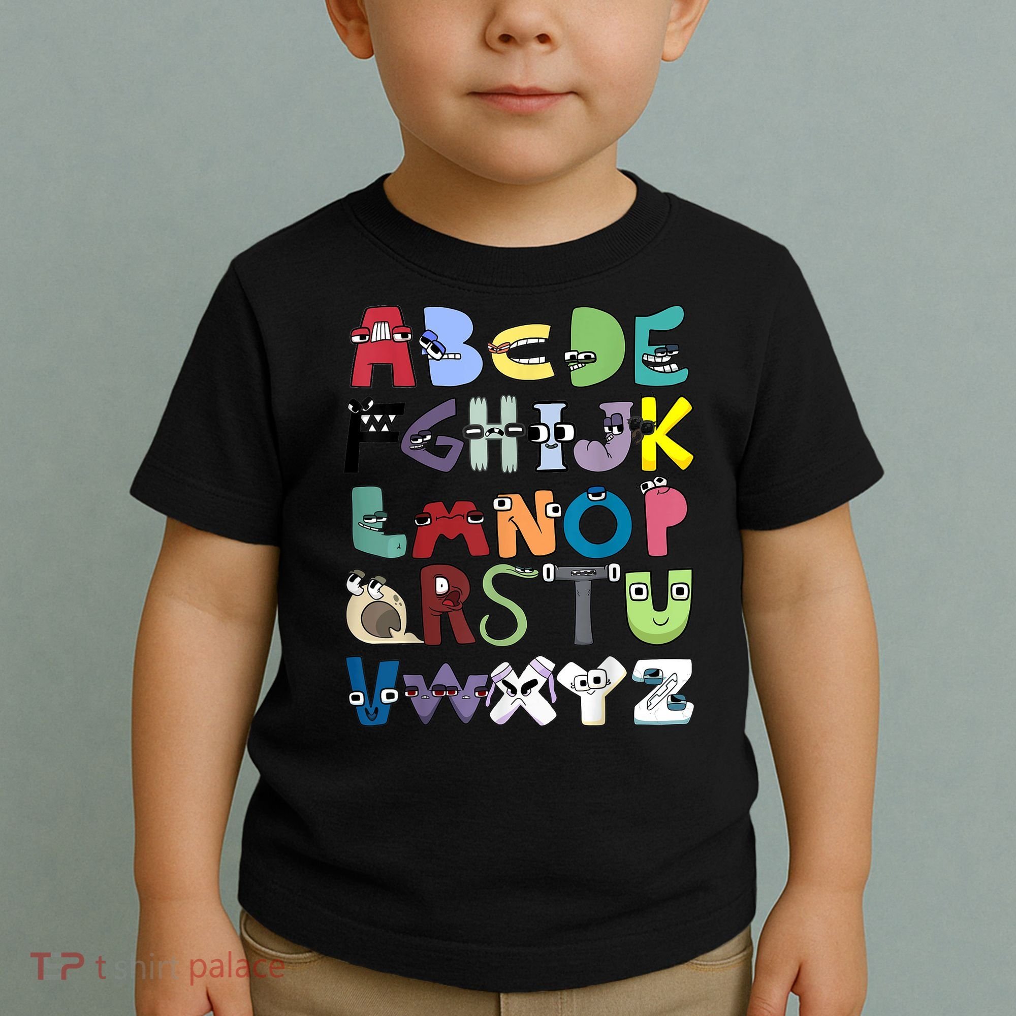 Villain Letter Abc Costume Boys Matching Evil Alphabet Lore Toddler T-Shirt