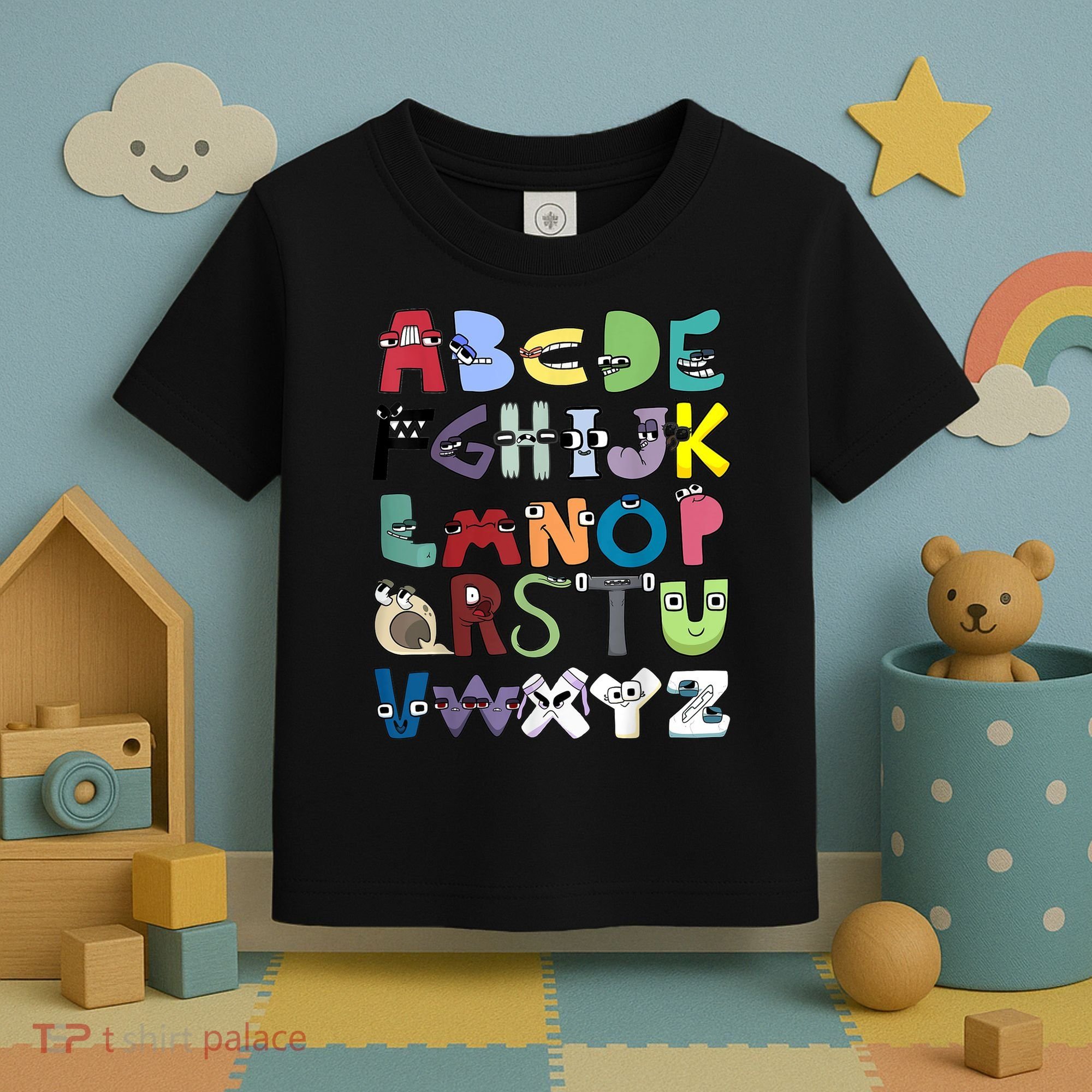 Villain Letter Abc Costume Boys Matching Evil Alphabet Lore Toddler T-Shirt