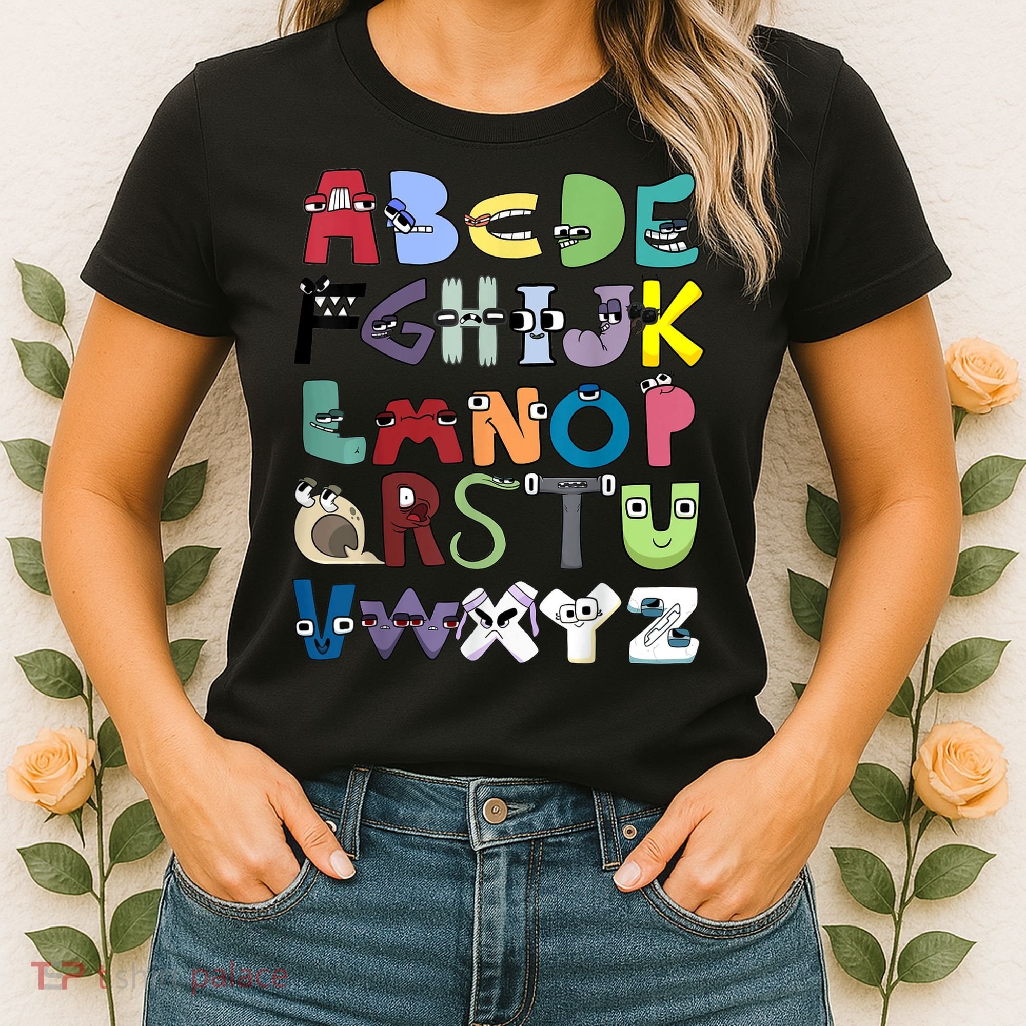 Villain Letter Abc Costume Boys Matching Evil Alphabet Lore Women's T-Shirt
