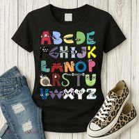 Villain Letter Abc Costume Boys Matching Evil Alphabet Lore Women's T-Shirt thumb 3