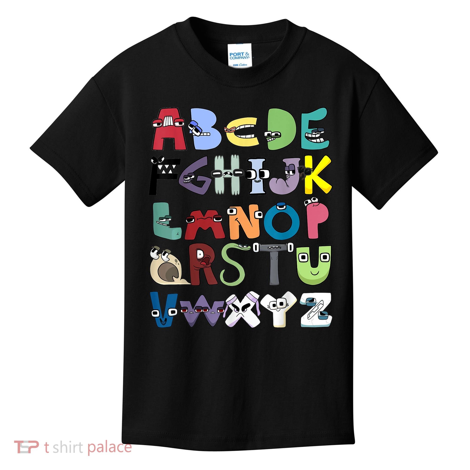 Villain Letter Abc Costume Boys Matching Evil Alphabet Lore Kids T-Shirt