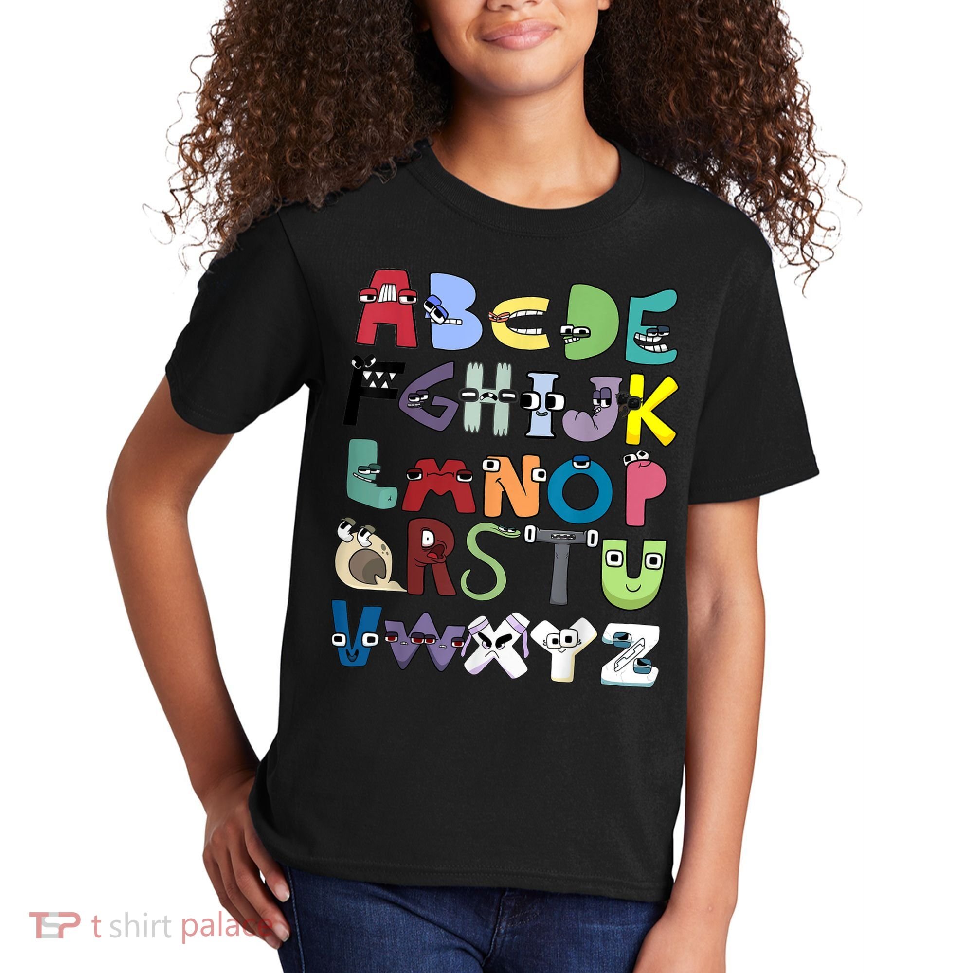 Villain Letter Abc Costume Boys Matching Evil Alphabet Lore Kids T-Shirt