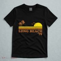 Vintage Long Beach California Retro Sunset Surfing 70S Gift T-Shirt thumb 5
