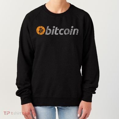 Vintage Look Bitcoin Logo Women's Sweatshirt