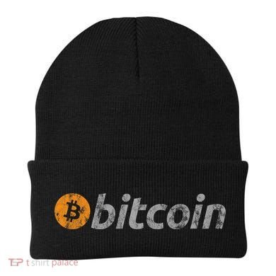 Vintage Look Bitcoin Logo Beanie