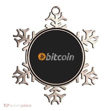 Vintage Look Bitcoin Logo Ornament