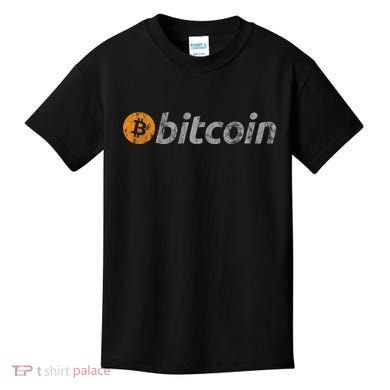 Vintage Look Bitcoin Logo Kids T-Shirt
