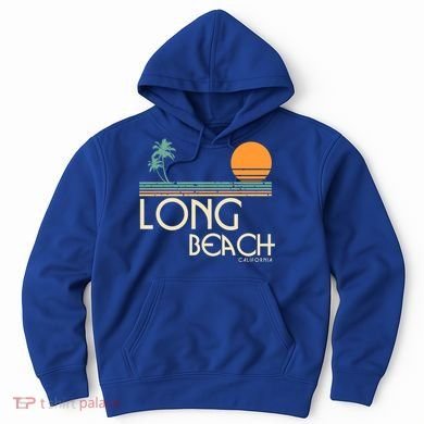 Vintage Long Beach California Gift Hoodie