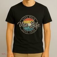 Van Life Clothing Retro Vintage Van Dwellers Vanlife Nomads T-Shirt thumb 3