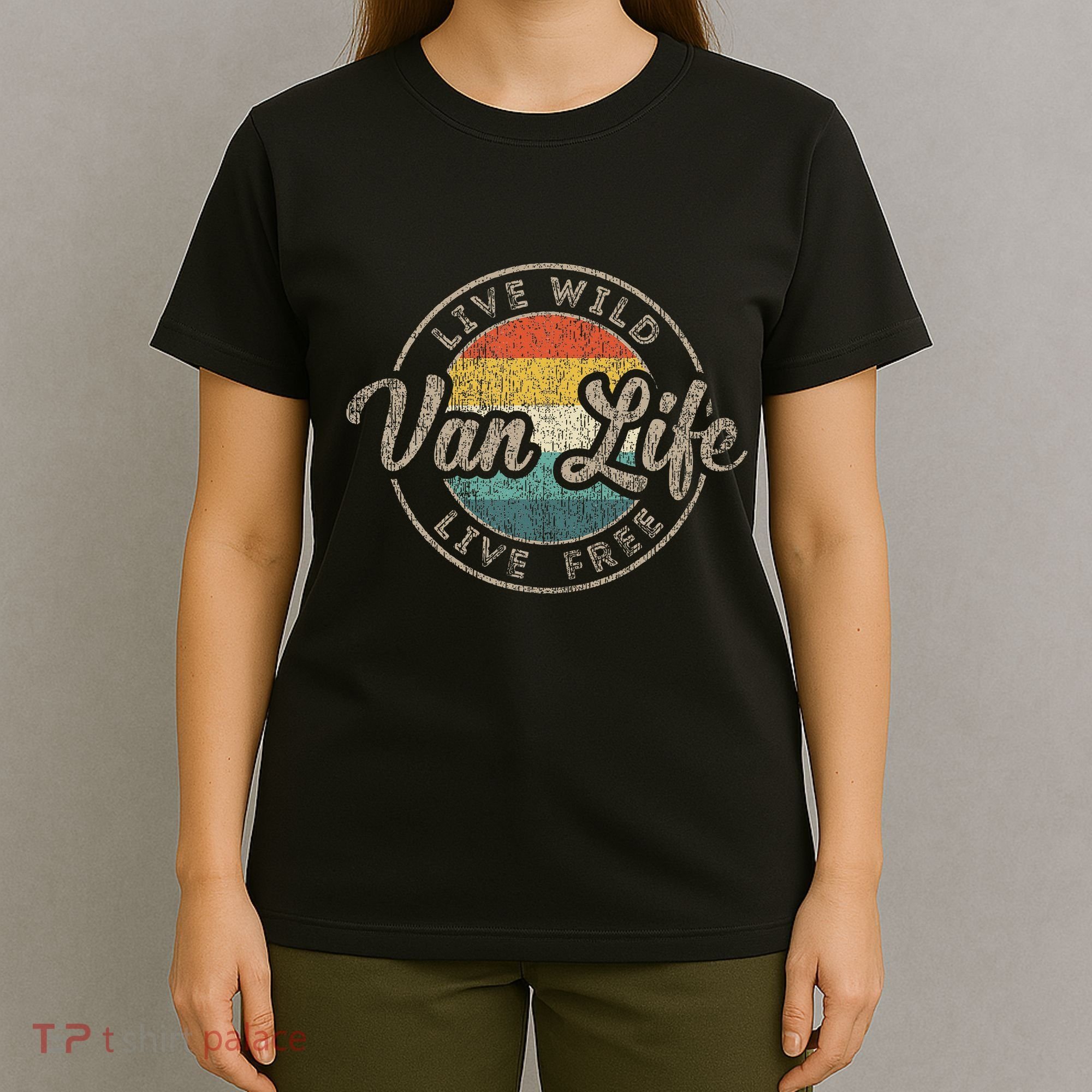 Van Life Clothing Retro Vintage Van Dwellers Vanlife Nomads T-Shirt