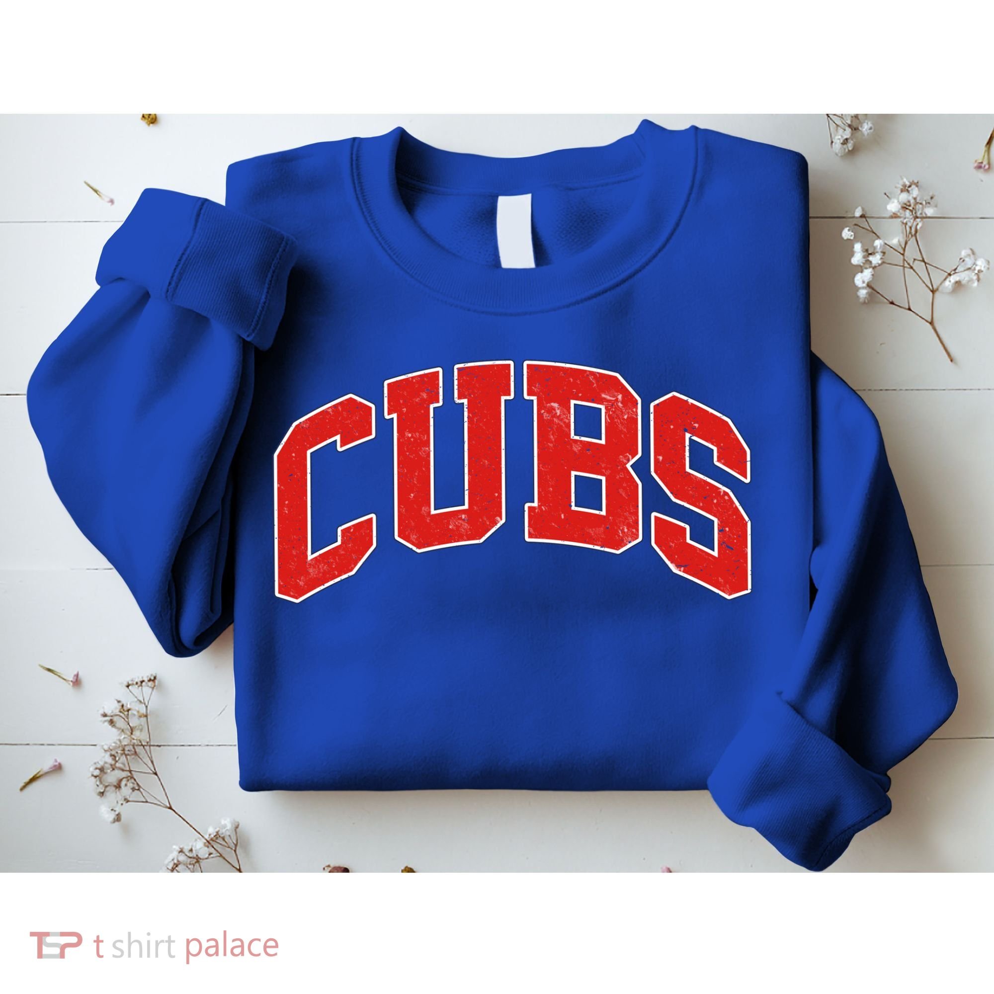 Varsity Logo Cubs Baseball Sports Fan Sweatshirt