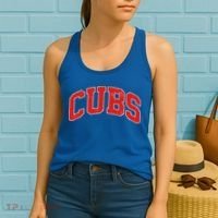 Varsity Logo Cubs Baseball Sports Fan Women's Tank Top thumb 2