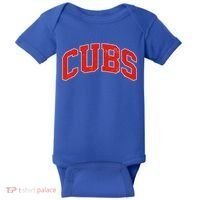 Varsity Logo Cubs Baseball Sports Fan Baby Bodysuit thumb 0