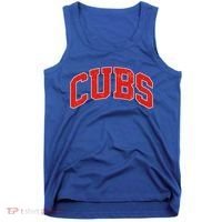 Varsity Logo Cubs Baseball Sports Fan Tank Top thumb 0