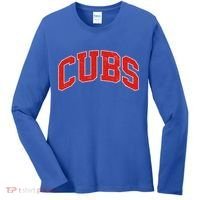 Varsity Logo Cubs Baseball Sports Fan Women's Long Sleeve Shirt thumb 0