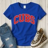 Varsity Logo Cubs Baseball Sports Fan Women's T-Shirt thumb 3