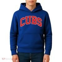 Varsity Logo Cubs Baseball Sports Fan Kids Hoodie thumb 4