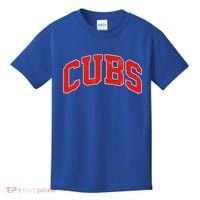 Varsity Logo Cubs Baseball Sports Fan Kids T-Shirt thumb 0