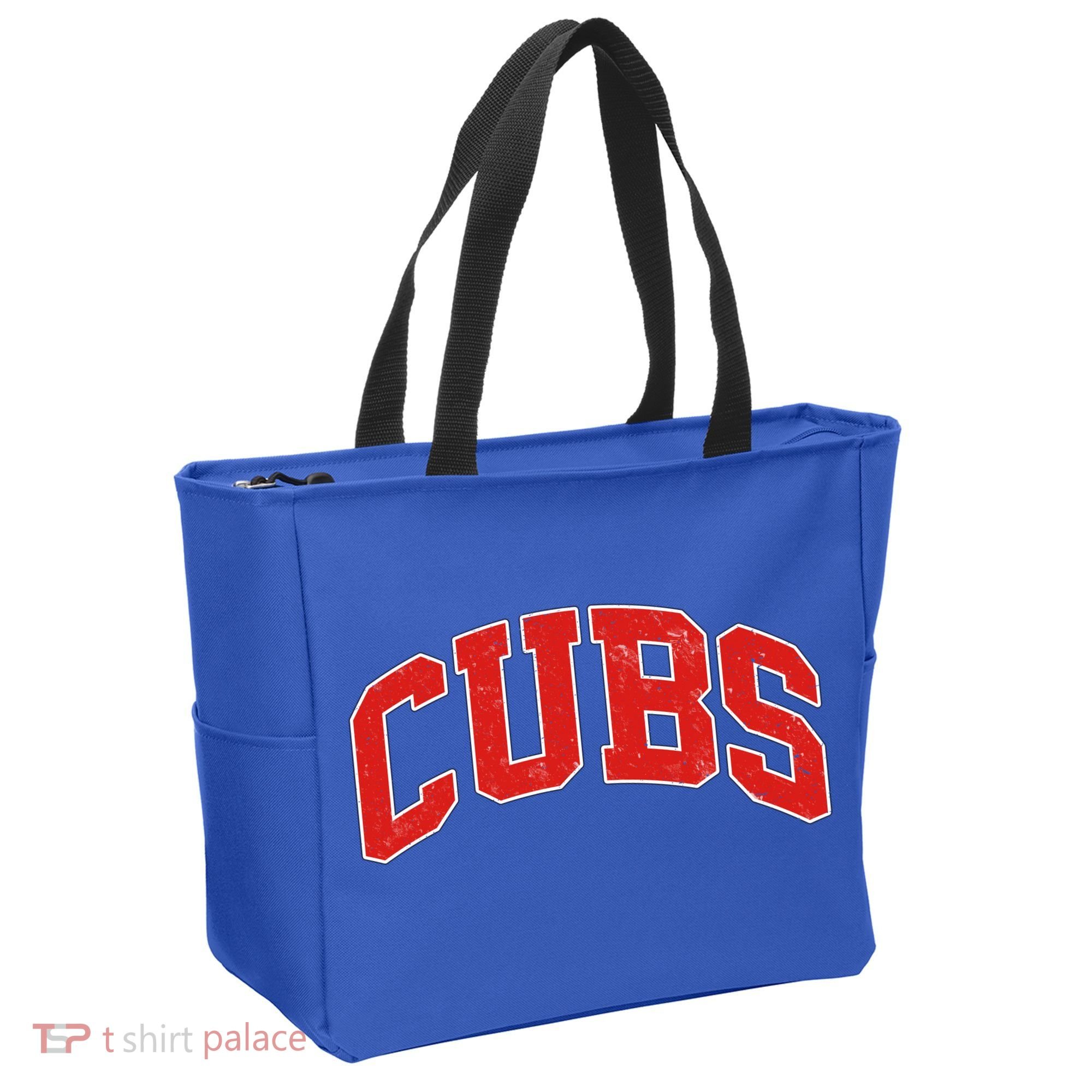 Varsity Logo Cubs Baseball Sports Fan Tote Bag