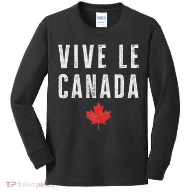 Vive Le Canada Kids Long Sleeve Shirt