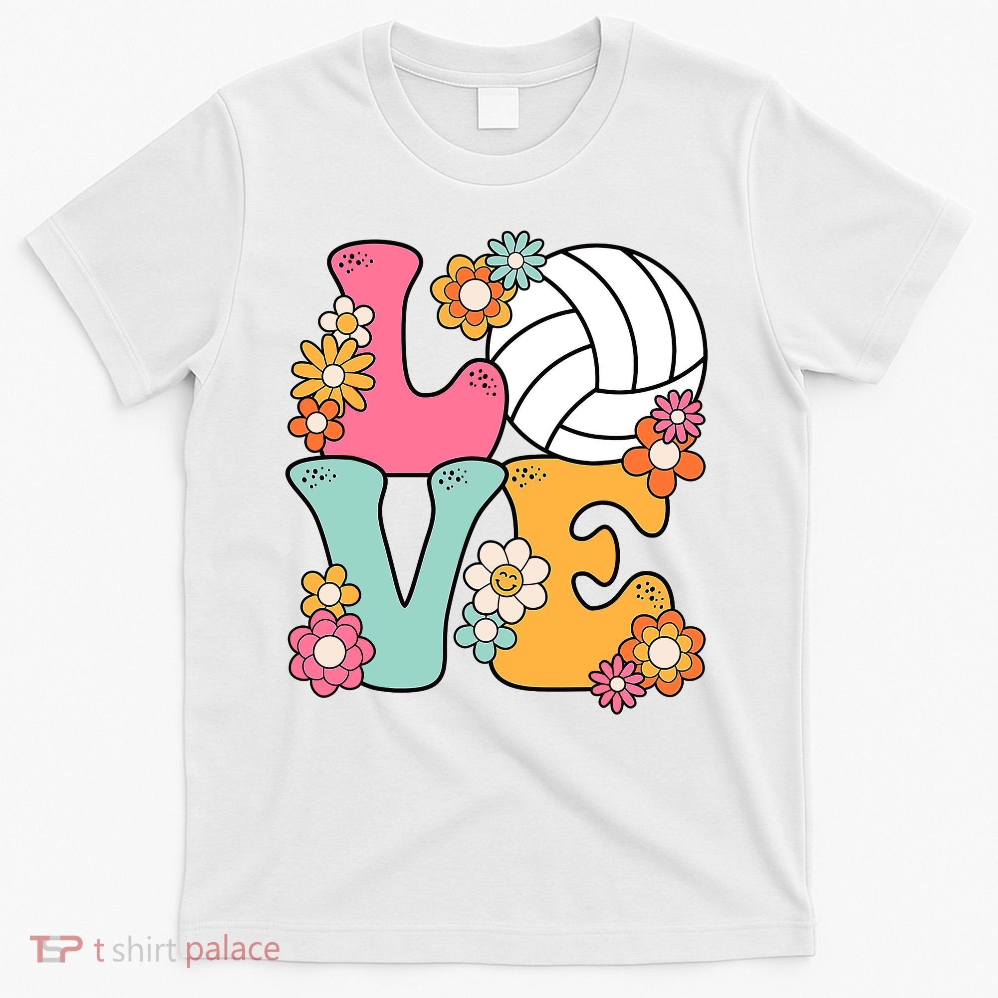Volleyball Love Cute Volleyball Lover Wo Teens Girl T-Shirt