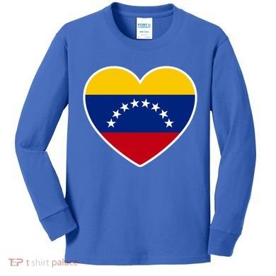 Venezuela Love Cute Gift Kids Long Sleeve Shirt