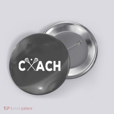 Vintage Lacrosse Coach Lacrosse Team Coach Retro Button