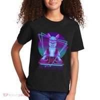 Vaporwave Llama Dj Turntable Sunglass Llama Kids T-Shirt thumb 2