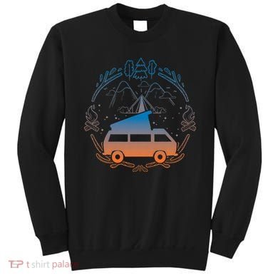 Van Life Design Vanagon Van Bus Dipper Campfire Camping Sweatshirt