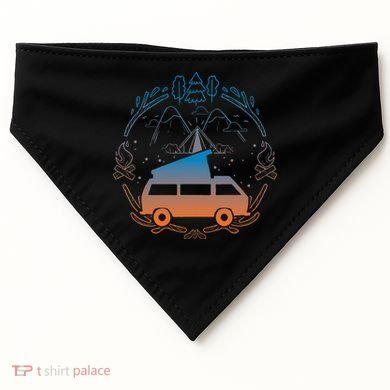 Van Life Design Vanagon Van Bus Dipper Campfire Camping USA-Made Doggie Bandana