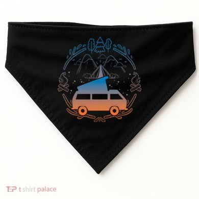 Van Life Design Vanagon Van Bus Dipper Campfire USA-Made Doggie Bandana