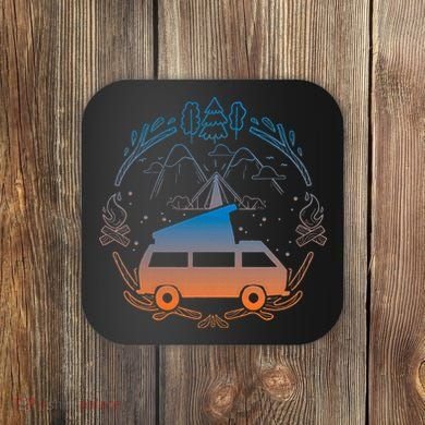 Van Life Design Vanagon Van Bus Dipper Campfire Coaster