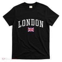 Vintage London England Country Flag Souvenir Vacation T-Shirt thumb 0