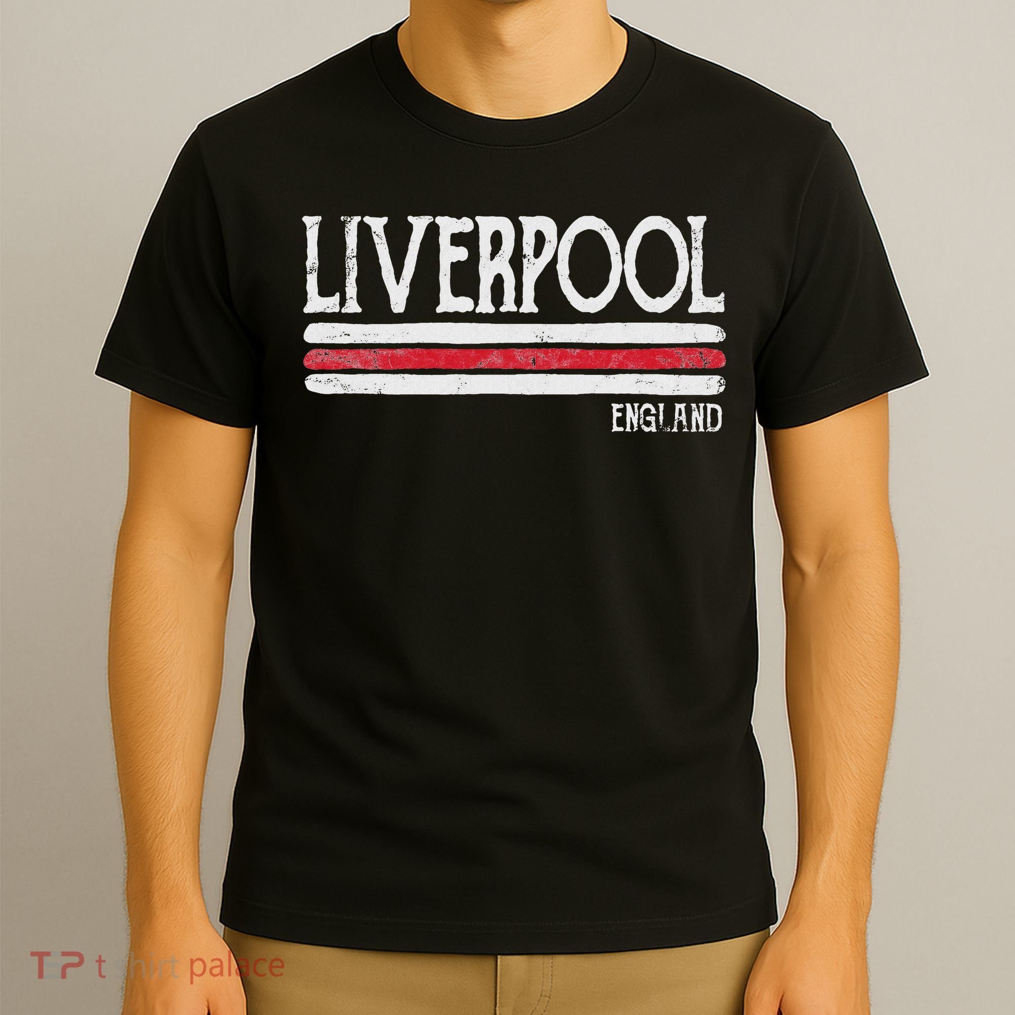 Vintage Liverpool England British Love Gift Souvenir T-Shirt