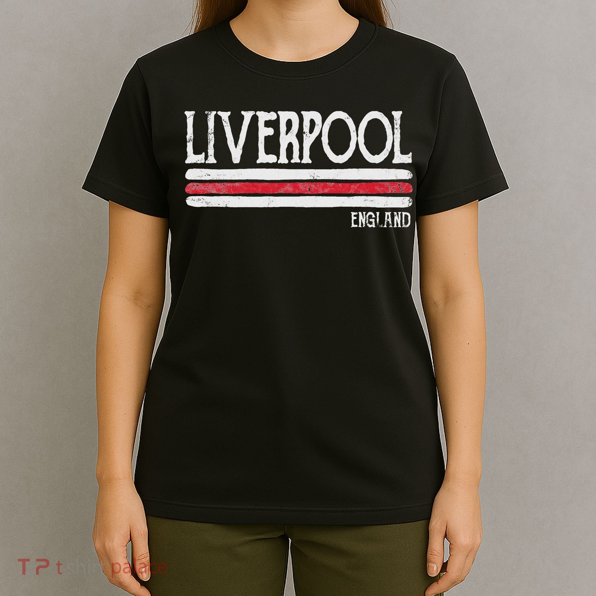 Vintage Liverpool England British Love Gift Souvenir T-Shirt