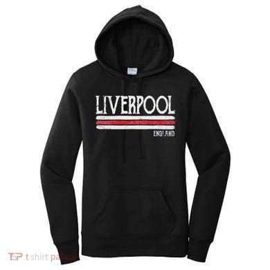 Vintage Liverpool England British Love Gift Souvenir Women's Hoodie