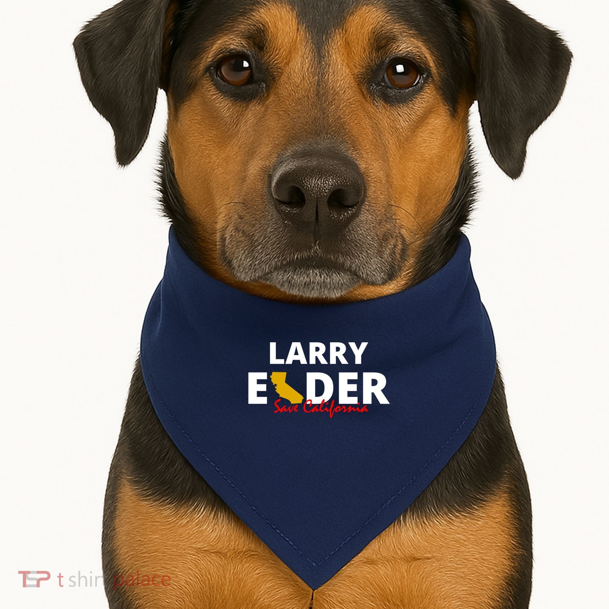 Vote Larry Elder Save California USA-Made Doggie Bandana