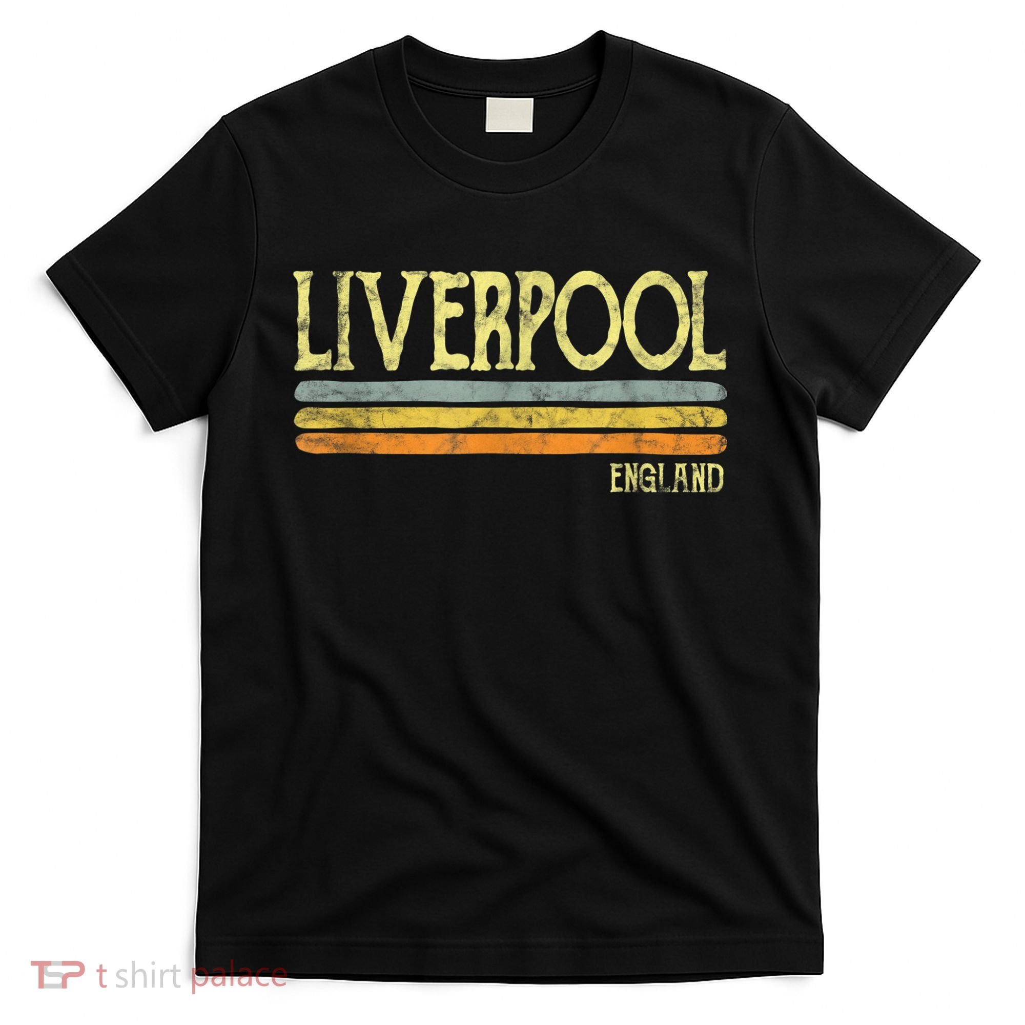 Vintage Liverpool England Tshirt British Love Gift Souvenir T-Shirt