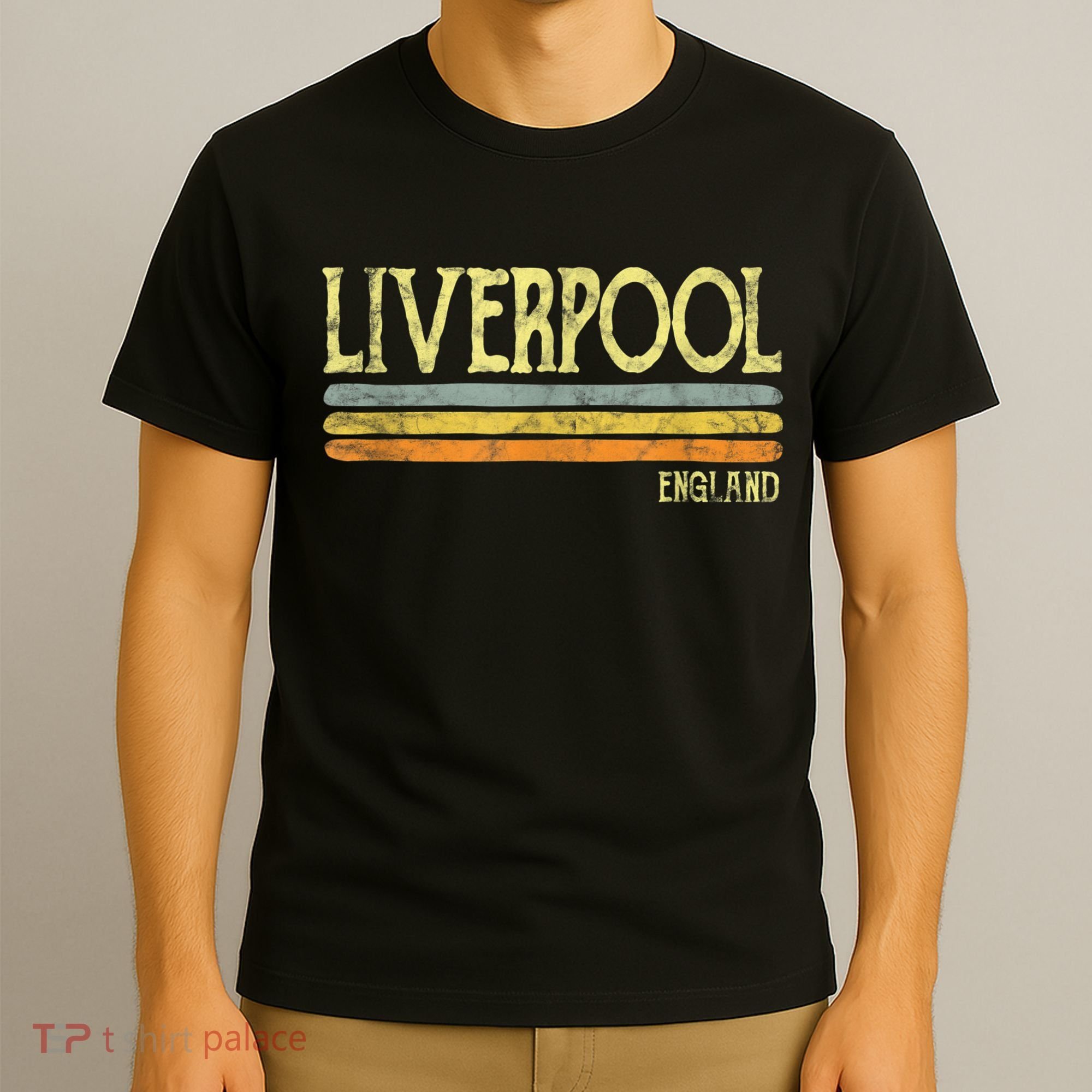 Vintage Liverpool England Tshirt British Love Gift Souvenir T-Shirt