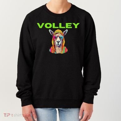 Volley Llama Funny Pickleball Women's Sweatshirt