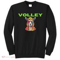 Volley Llama Funny Pickleball Sweatshirt thumb 0