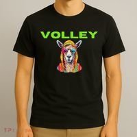 Volley Llama Funny Pickleball T-Shirt thumb 3