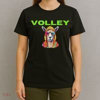 Volley Llama Funny Pickleball T-Shirt thumb 4