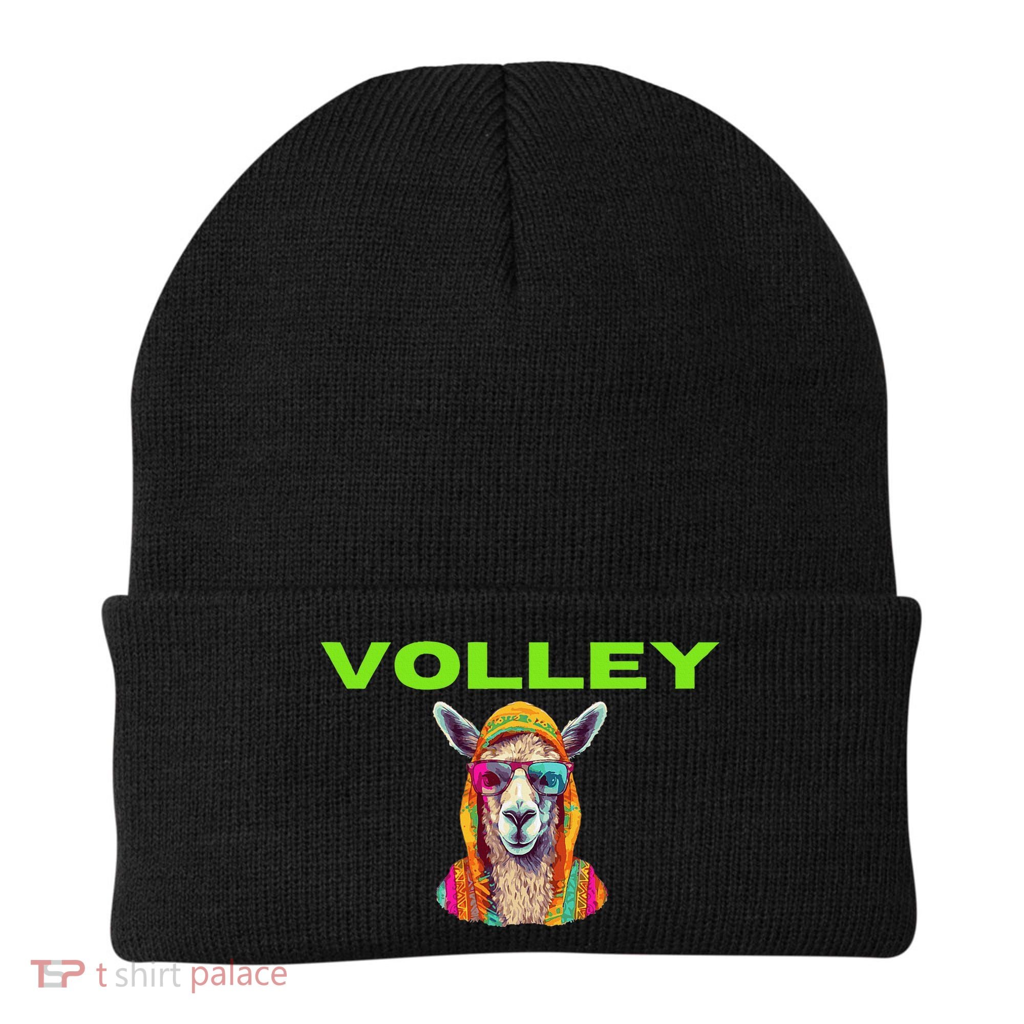 Volley Llama Funny Pickleball Beanie
