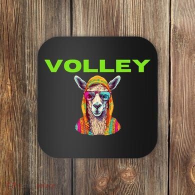 Volley Llama Funny Pickleball Coaster