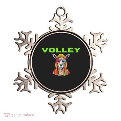 Volley Llama Funny Pickleball Ornament