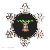 Volley Llama Funny Pickleball Ornament thumb 0