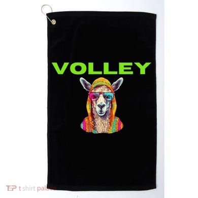 Volley Llama Funny Pickleball Golf Towel