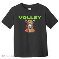Volley Llama Funny Pickleball Toddler T-Shirt thumb 0